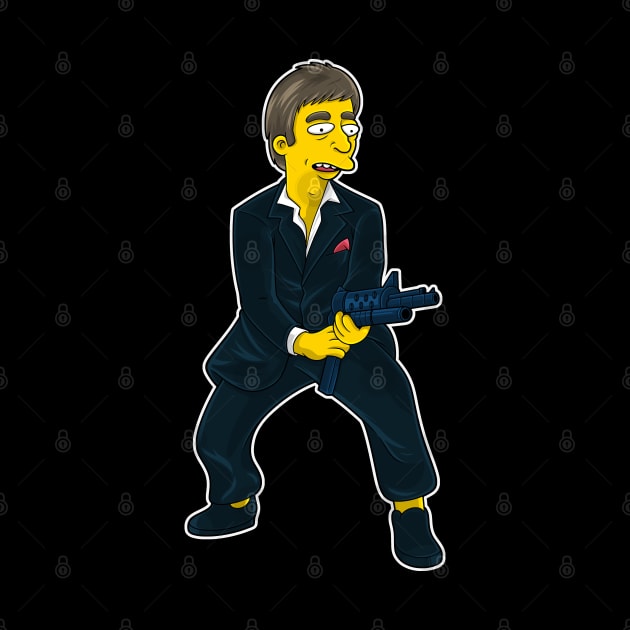 Yellow Pacino Illustration by namanyastudios