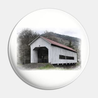 The Red Roof Covered Bridge Pin