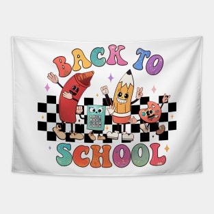 Back to School Retro Characters Tapestry