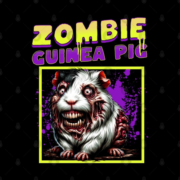 Zombie Guinea Pig funny by woormle