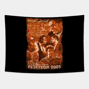 Retro Neo Noir Crime Film Tapestry