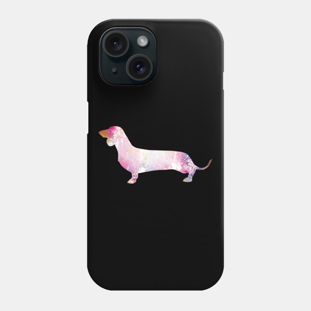 Paint Splash Dachshund Phone Case by tribbledesign