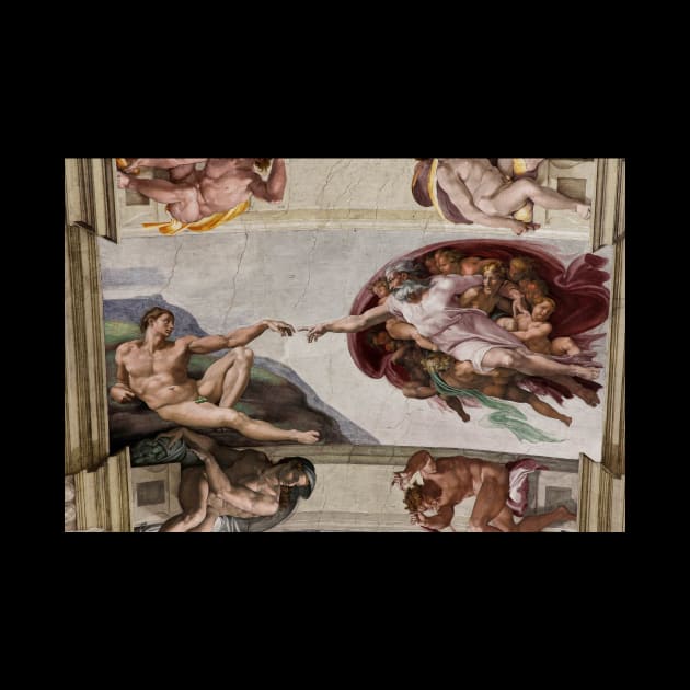 The Creation of Adam By Michelangelo Buonarroti, Touching Hands, Sistine Chapel by Anticulture