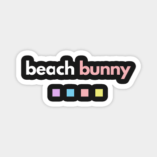 Beach Bunny Merch Squares Magnet