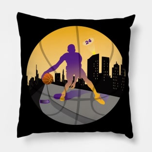 Basketball Street Baller Purple & Gold Pillow