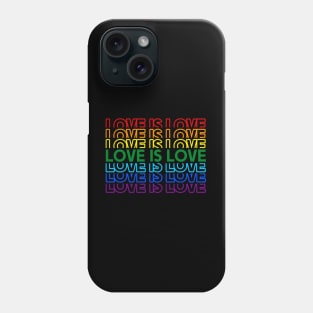 Love is Love Rainbow Pride Shirt, LGBTQ, Gay Shirt, Lesbian Shirt, Gift for Gay Lesbian, Queer Pride Month Phone Case