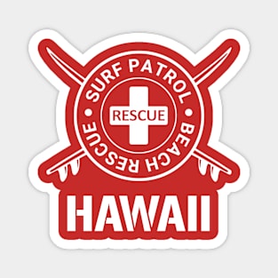 Hawaii - Surf Patrol and Beach Rescue Magnet