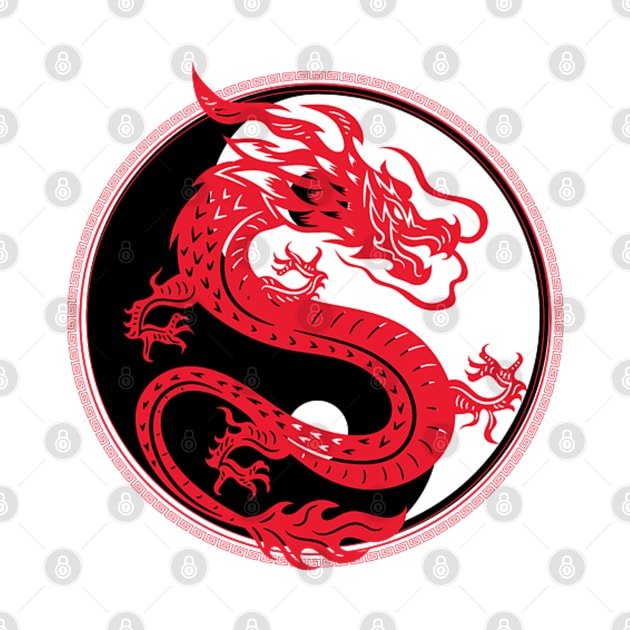 dragon yin yang by Zluenhurf