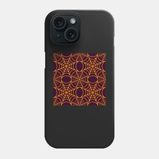 Spooky Spiderweb - Burgundy Phone Case