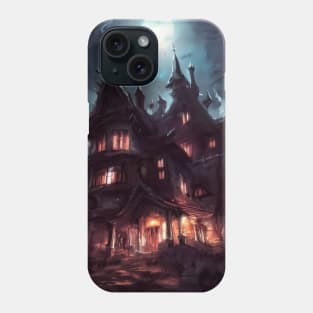 Spooky haunted house Phone Case