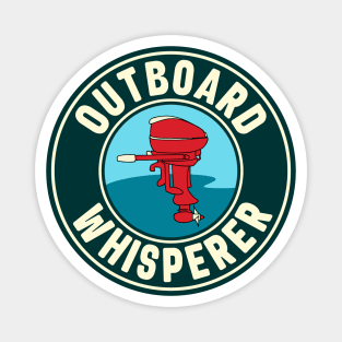 Vintage Outboard Boat Motor Whisperer Magnet