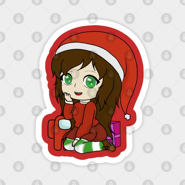 Gacha Girl merry christmas Magnet by LillyTheChibi