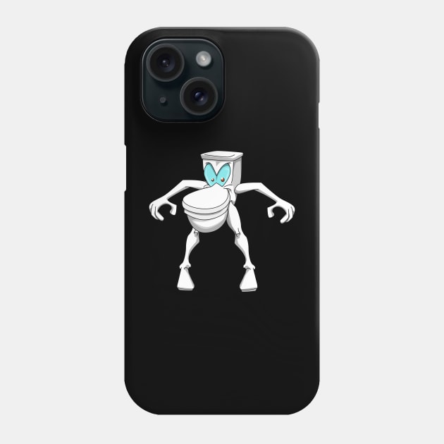 Mr. Potty Man Phone Case by Wickedcartoons