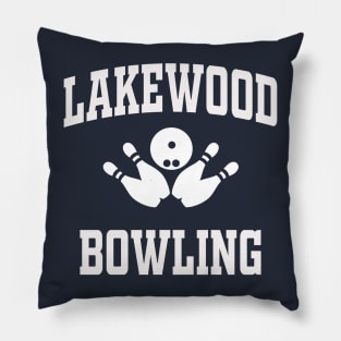 Lakewood New Jersey Bowling (White) Pillow