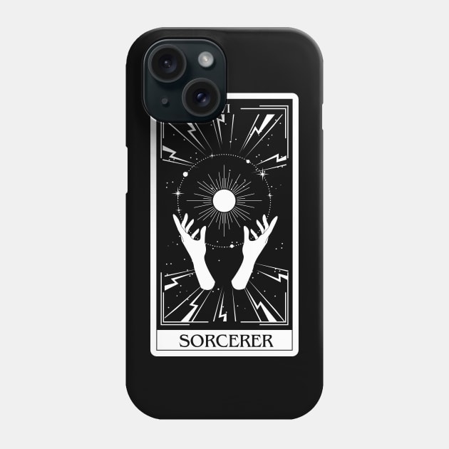 Sorcerer Tarot Card D&D Nat 20 Dungeons & Dragons Phone Case by JaeSlaysDragons