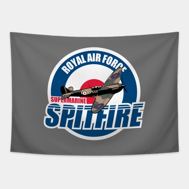 RAF Spitfire Patch Tapestry by TCP