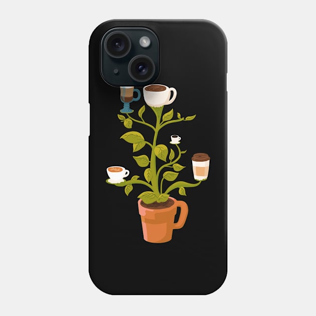 Coffee Plant Phone Case by Joselo Rocha Art