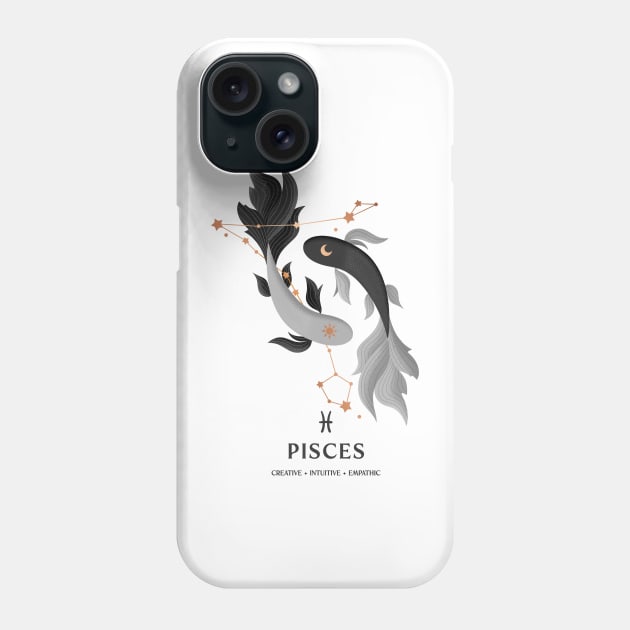 Pisces Constellation Zodiac Series Phone Case by paulineberger