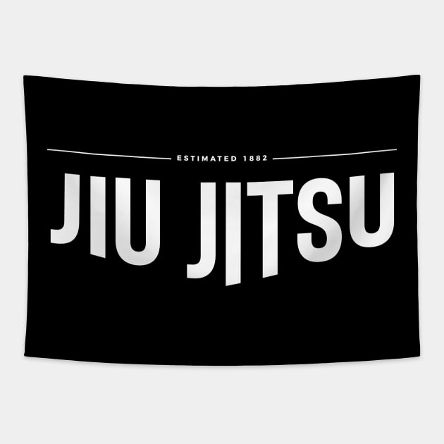 Minimalist Jiu Jitsu Tapestry by Claudiaco