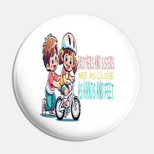 Sibling Bike Lessons: Bond Beyond Words Pin