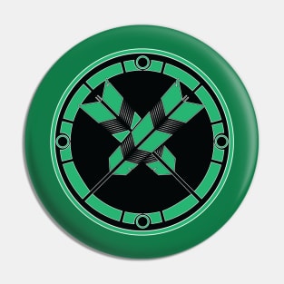 Crossed Arrow Badge Pin