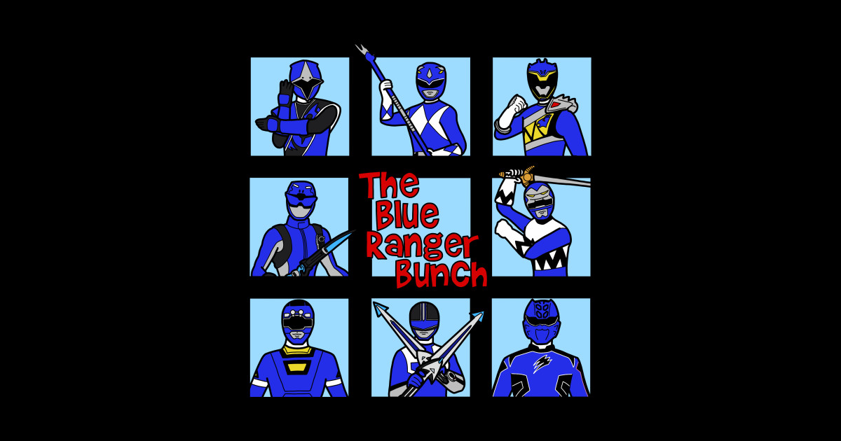 Blue Ranger Bunch - Power Rangers - Sticker | TeePublic