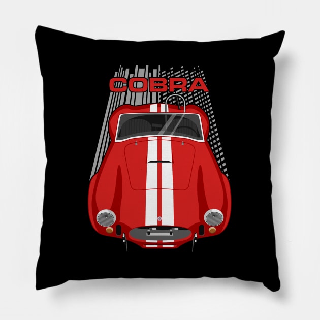 Shelby AC Cobra 427 - Red Pillow by V8social