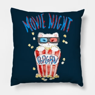 Movie Night Cat Pillow