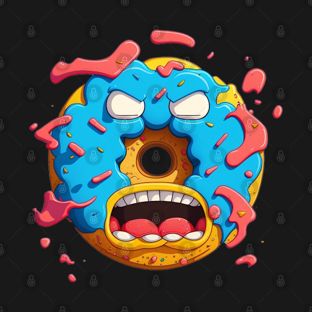 Angry Donut by bmron