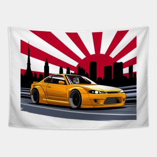 Silvia S15 Widebody (yellow) Tapestry