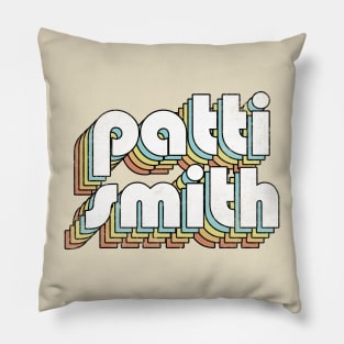 Patti Smith - Retro Rainbow Letters Pillow