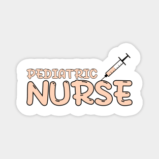 Pediatric Nurse Orange Magnet