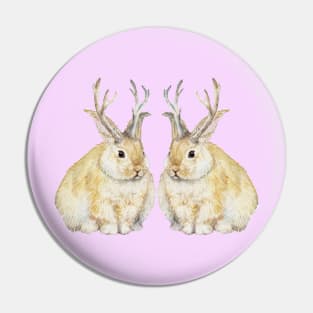 Grumpy Jackelope Pin