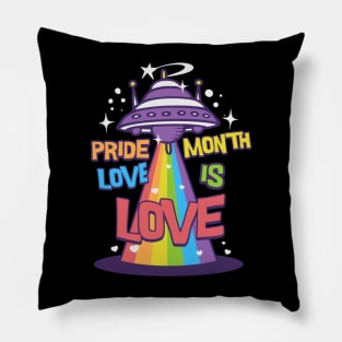 space rainbo// retro art v1 Pillow