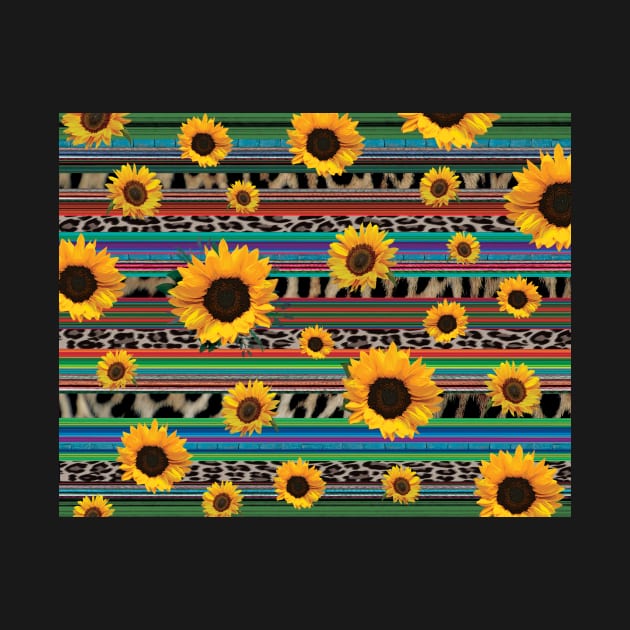 Serape Sunflower by DigitalCreativeArt