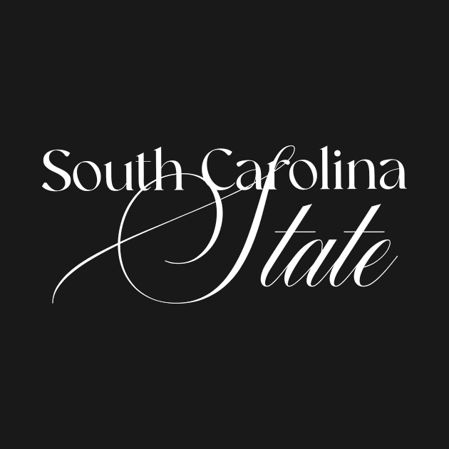 South Carolina State word design by A Reel Keeper