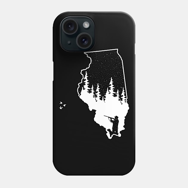 Illinois Duck Hunting Waterfowl Phone Case by Tesszero