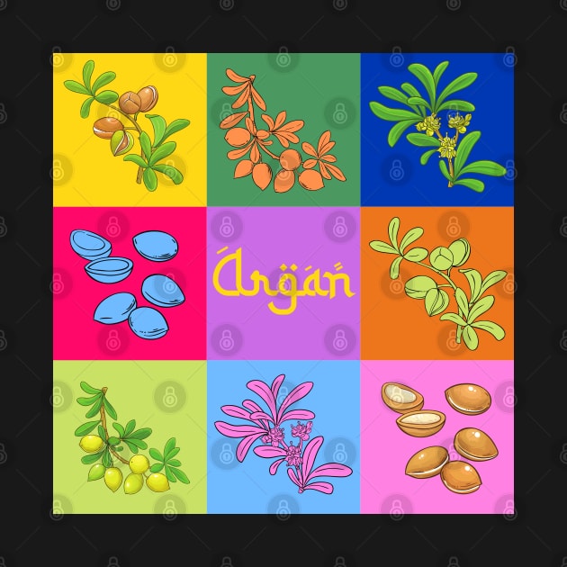 Moroccan Argan pop art by SalxSal