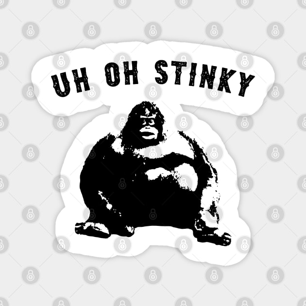 Uh Oh Stinky Le Monke Magnet by giovanniiiii