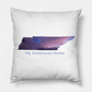 My Tennessee Home - Purple TN Clouds Pillow