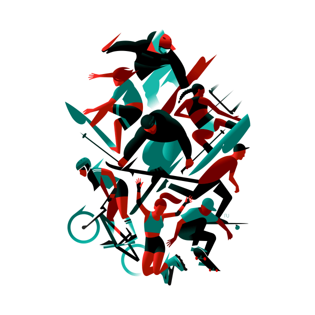 Xsports by Ricard Jorge illustration