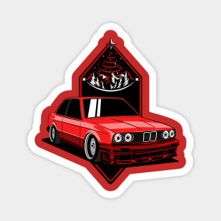 Red M3 E30 Magnet