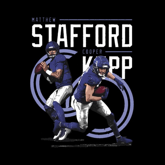 Matthew Stafford Cooper Kupp Los Angeles R Duo by caravalo