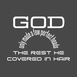 God only made a few perfect heads the rest he covered in hair T-Shirt