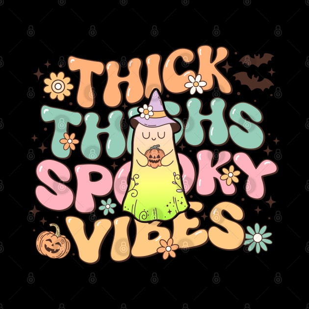 Thick Thighs Spooky Vibes by InkBlissful