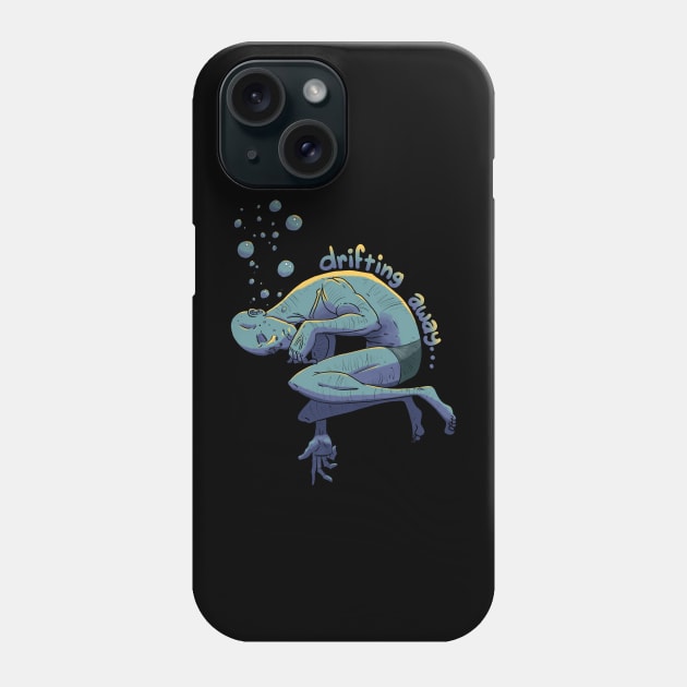 Drifting Away Phone Case by JayWillDraw