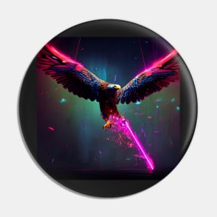 colourful eagle Pin