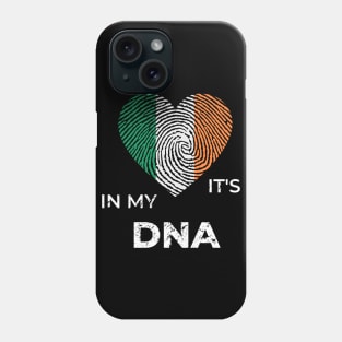 It's In My Dna Irish Flag Ireland Genealogy Ancestry Descent Nationality Fingertip Heart Phone Case