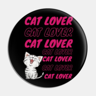 Cat Lover Pin