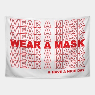 Wear a Mask Grocery Bag Tapestry